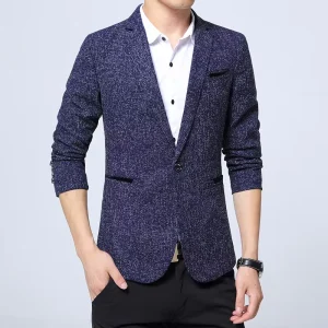 Men’s Suit Coat Casual Spring Middle aged Single Breasted Button Lapel British Style Plus Size Office Business Anti Wrinkle