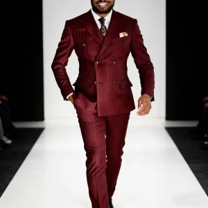 Men’s Suits 2 Piece Slim Fit Men Business Suits Fashion Groom Suit for Wedding