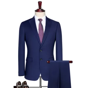 Men’s Suits & Blazer Business Wedding Slim Fit Suits Office Gentleman Coat Formal Suit for Men Rayon Classic Jackets