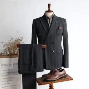 Men’s Suits Blazer Custom Luxury 2-3 Pieces Business Formal Men’s Suits for Wedding Double Breasted