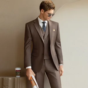 Men’s Suits Casual Premium Solid Color Suit Italian Slim Jacket Banquet Wedding Occasion Tops Prom Two Piece Suit