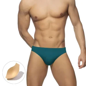 Men’s Summer Beach Swimwear Low Waist Quick Dry Shorts Solid Color Sexy Design