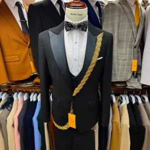 Men’s Summer Casual 3 Piece Business Formal Tuxedo Customizable Wedding Blazers Plus Size Pants Suits Breathable