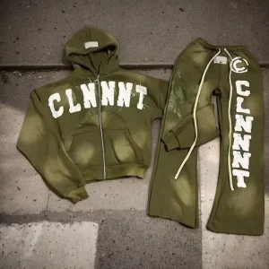 Men’s Summer Casual Heavyweight Cotton Hoodie & Sweatshirt Set 300g Fabric Customizable Design
