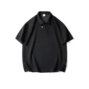 Men’s Summer Casual Polo Shirts Striped Custom Logo Heat Transfer Printing Breathable Regular Fit Summer Lapel Collar T shirts