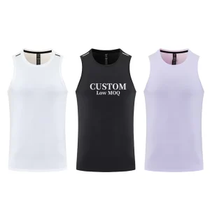Men’s Summer Fitness Vest Sporty Active Wear Shorts Breathable Gym Sports Activewear Spandex Solid OEM ODM
