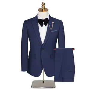 Men’s Summer Italian Style Tuxedo Suit, Slim Fit, Breathable Premium Fabric Formal Blazer