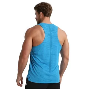 Men’s Summer Lightweight Breathable Quick Dry Gym Tank Top Fitness Sport Workout Vest Shirt Mesh Activewear