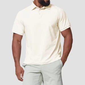 Men’s Summer Lightweight Sunscreen Cool Feeling Quick Dry Golf Polo Shirt Outdoor Sports Leisure Travel Hiking Short Sleeve