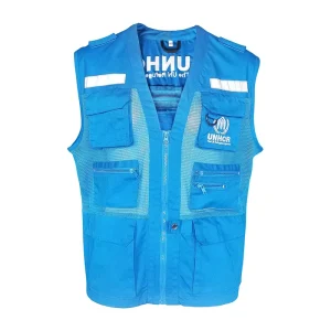 Men’s Summer Sleeveless Utility Jacket Windproof Tool Cargo Vest with Zipper Closure OEM Service for Outer Wear