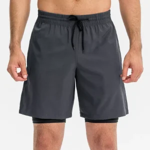 Men’s Summer Sports Joggers Quick Dry Gym Fitness Workout Shorts Elastic Waist Mid Solid Pattern Casual Eco Friendly Canvas