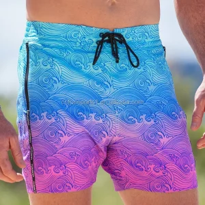 Men’s Summer Surfing Gym & Bodybuilding Beach Shorts Quick Dry Waterproof Seamless Casual Sporty Training Wear