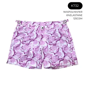 Men’s Summer Swimwear Shorts Logo Printing Polyester Digital Printing Plain Dyed Casual Shorts