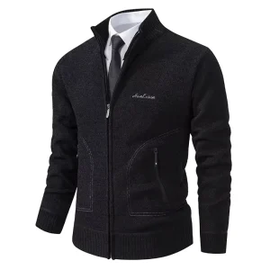 Men’s Sweater Knitwear Cardigan Slim Fit Lapel Thickened Warm Jacket Clothing