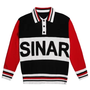 Men’s Sweaters Jacquard Letter Cotton Knit Jumper Crew Neck Casual Knitwear Winter Knitted Sweater for Men
