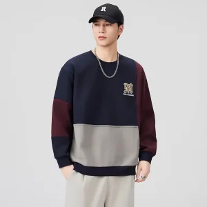 Men’s Sweatshirt Comfortable Breathable Solid Pattern Lightweight Basics for Winter