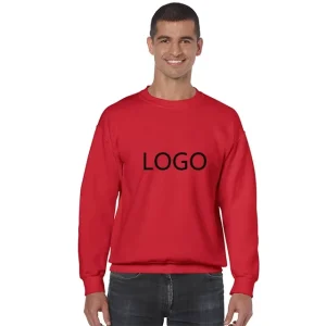 Men’s Sweatshirt Hoodies Boxy Fit Blank Cotton Crew Neck Sweatshirts Drop Shoulder Cropped Hoodies Factory