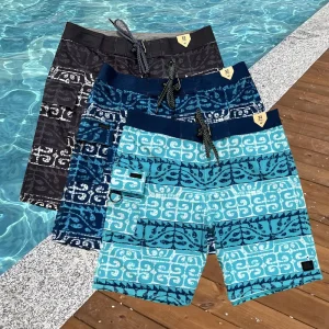 Men’s Swim Trunks Quick Dry Sublimation Transfer Print Custom Short Board Shorts Beach Swimwear