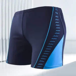 Men’s Swimming Trunks Large Size Fashion Lace-Up Quick-Drying Adult Hot Spring Vacation Sports Swimming Trunks
