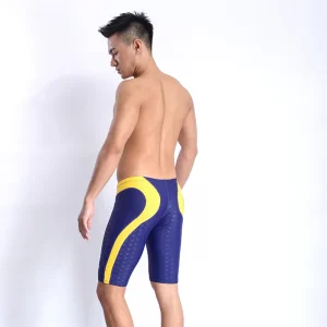 Men’s Swimsuits Jammer Sports Surf Swimwear Beach Tight Swimming Pants Training Swim Shorts