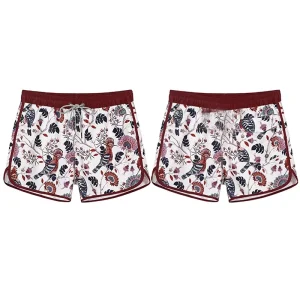 Men’s Swimsuits Unisex Classic Fit Colorful Quick Dry Casual Beach Shorts Floral Swimming Trunks