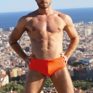 Men’s Swimwear Swim Trunks Nylon Swim Briefs