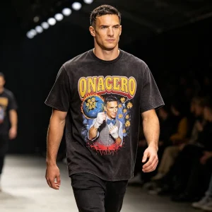 Men’s T-Shirts Custom High Quality 230 Gsm 100% Cotton Acid Wash T Shirts Oversized Tshirts for Men