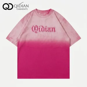 Men’s T shirt Boxy Fit Drop Shoulder Vintage Washed O neck Blank Tshirts Custom LOGO Design 100% Cotton Tshirt for Men