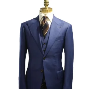 Men’s Tailor Made Single Breasted Print Blazers Handmade V Neck Suit in Plus Sizes for Wedding Casual Formal Dressing