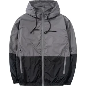 Men’s Teddy Fleece Full-Zip Hooded Jacket Embroidered Hip Hop Style Winter Season XS Reversible Coated Dyed Chest Pockets