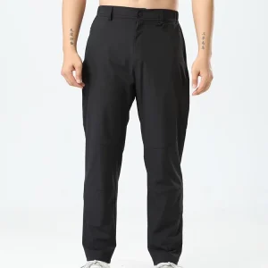 Men’s Thin Casual Summer Sports Workwear Breathable Quick Dry Oxford Long Pants Urban Commuting Outdoor Hiking Waterproof Mid