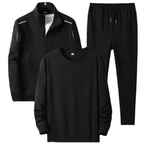 Men’s Three-piece Sports Suit Men’s Casual Hoodie & Coats & Sweatpants Adults for Men Autumn Men’s Sportswear Accept Custom Logo