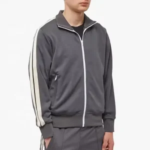 Men’s Training Wear 100% Polyester Nylon Cotton Zip up Track Side Stripes Sports Jacket Tracksuit School Uniform