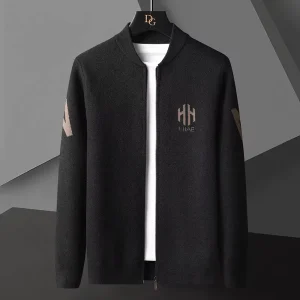Men’s Trendy Coat Comfortable Knitwear Cardigan Sweater All Match Fashion Design Cross Border Sale for Winter