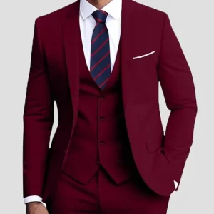 Men’s Tuxedo Suit Set for Wedding and Working