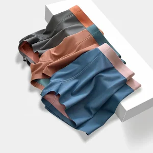 Men’s Underwear 100% Modal Fabric Antibacterial Breathable Eco Friendly Quick Dry Double layer Boxer Briefs