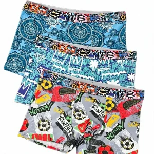 Men’s Underwear Four Corner Trend Flat Underpants Stretch Comfortable Fashion Personality 3pcs ODM 7 Day Sample Lead Time