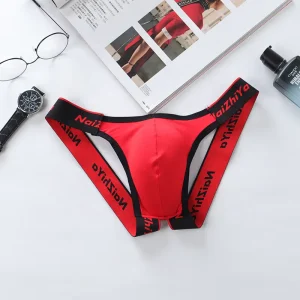 Men’s Underwear Men Sexy Briefs Jockstrap U Pouch Man Low Waist Panties Thongs Mesh Underpants Gay G Srting U Convex Underwear