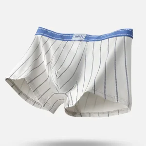 Men’s Underwear Men’s Boxer Blended Cotton Slim Underwear Breathable Stretch Modal Slim Adults Boxer Brief Spot Goods