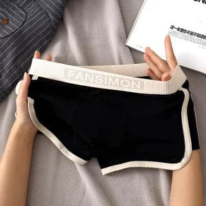 Men’s Underwear Men’s Comfortable Breathable Low-Waist Briefs High-end Boxer Brief Youth Trendy Underpants Men