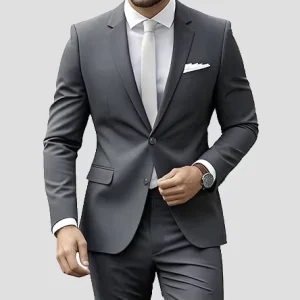 Men’s Vest Suit with Pants and Jacket, for Business and Weddings