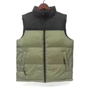 Men’s Vest, U.S. Edition, Loose Fit Puff Embroidery Down Jacket
