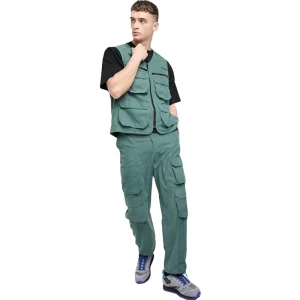 Men’s Vests Waistcoats V Neck Zip Fastening Utility style Canvas Co ord Mens Utility Vest Plus Size Casual Style for Spring