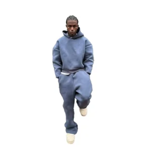 Men’s Vintage Heavyweight Terry 100% Cotton Oversized Activewear Set Tracksuit Custom Logo High Quality Pullover Hoodie Flared