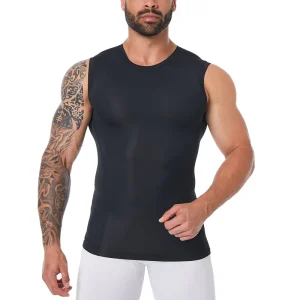 Men’s Vintage Slim Fit Sleeveless Printed T Shirt Quick Dry Breathable Anti Shrink Gym Activewear