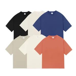 Men’s Vintage Tee Oversized Crew Neck T Shirt Cotton Digital Print Breathable Casual Daily Wear Streetwear Hip Hop Urban Fashion