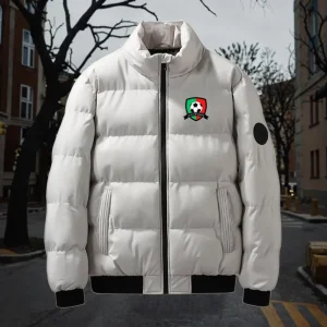Men’s Warm Thick Zipper Closure Down Coat Comfortable Personalized Custom Logo
