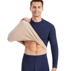 Men’s Warm Underwear Set Thickened Lock Temperature Autumn Clothes and Winter Shorts Manufacturer Direct Heating Warmth
