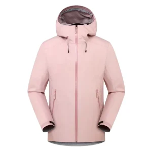 Men’s Waterproof Hard Shell Hooded Jacket Windbreak Rain Coat for Outdoor Sports Mountain Running Hiking Skiing