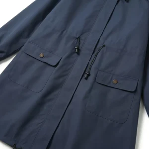 Men’s Waterproof Oxford Fabric Thin Overcoat Trench Coat Hooded 100% Polyester Quick Dry Outdoor Casual